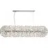 Belgrave Long Chandelier - Chrome, Crystal