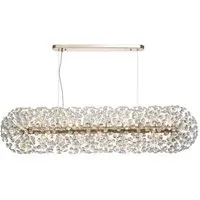 Belgrave Long Chandelier - Gold, Crystal