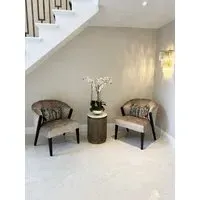 Bespoke Armchair - Sandstone, Wenge