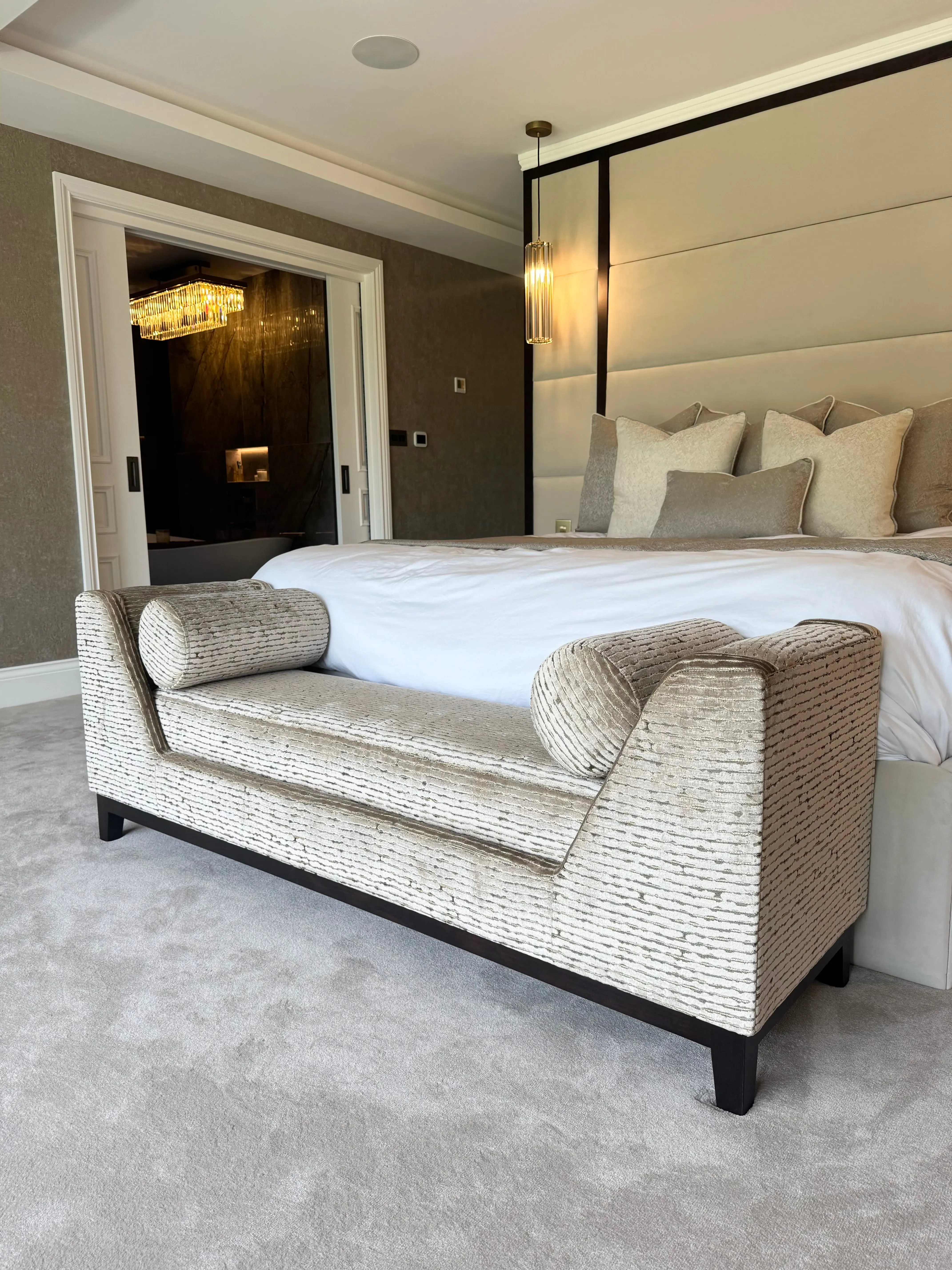 Bespoke Bedroom Chaise - Sandstone image