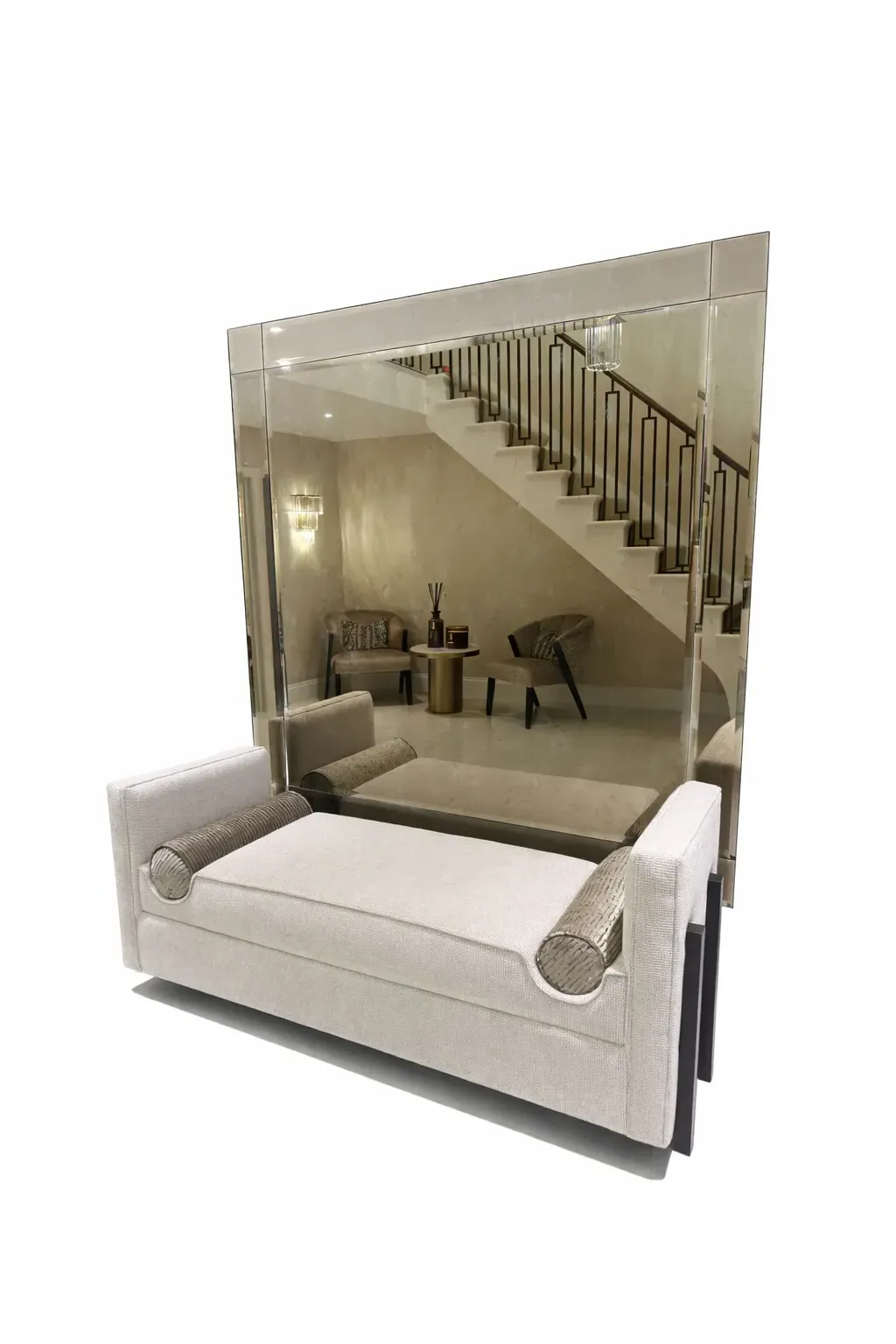 Bespoke Bevelled Mirror - Antique Brass product