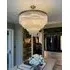 Bespoke Chandelier - Antique Brass, Clear Glass