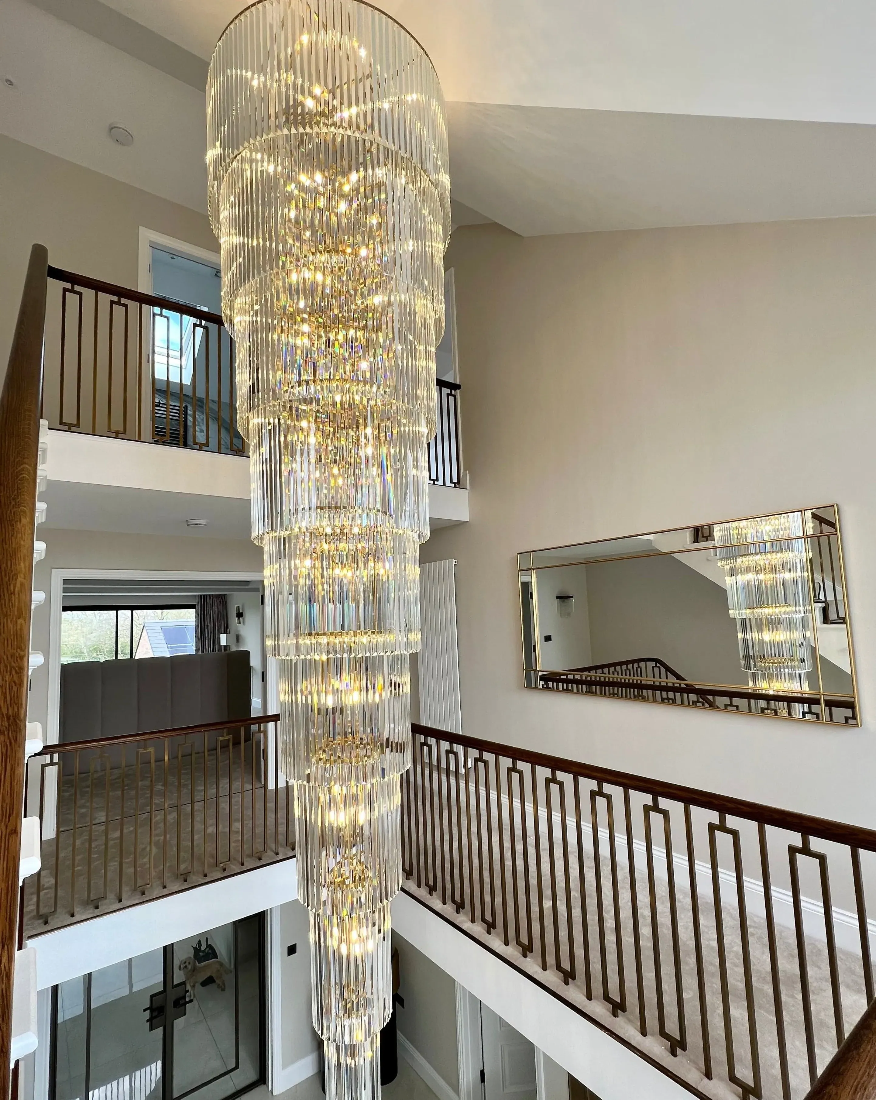 Bespoke Chandelier - Gold, Crystal image