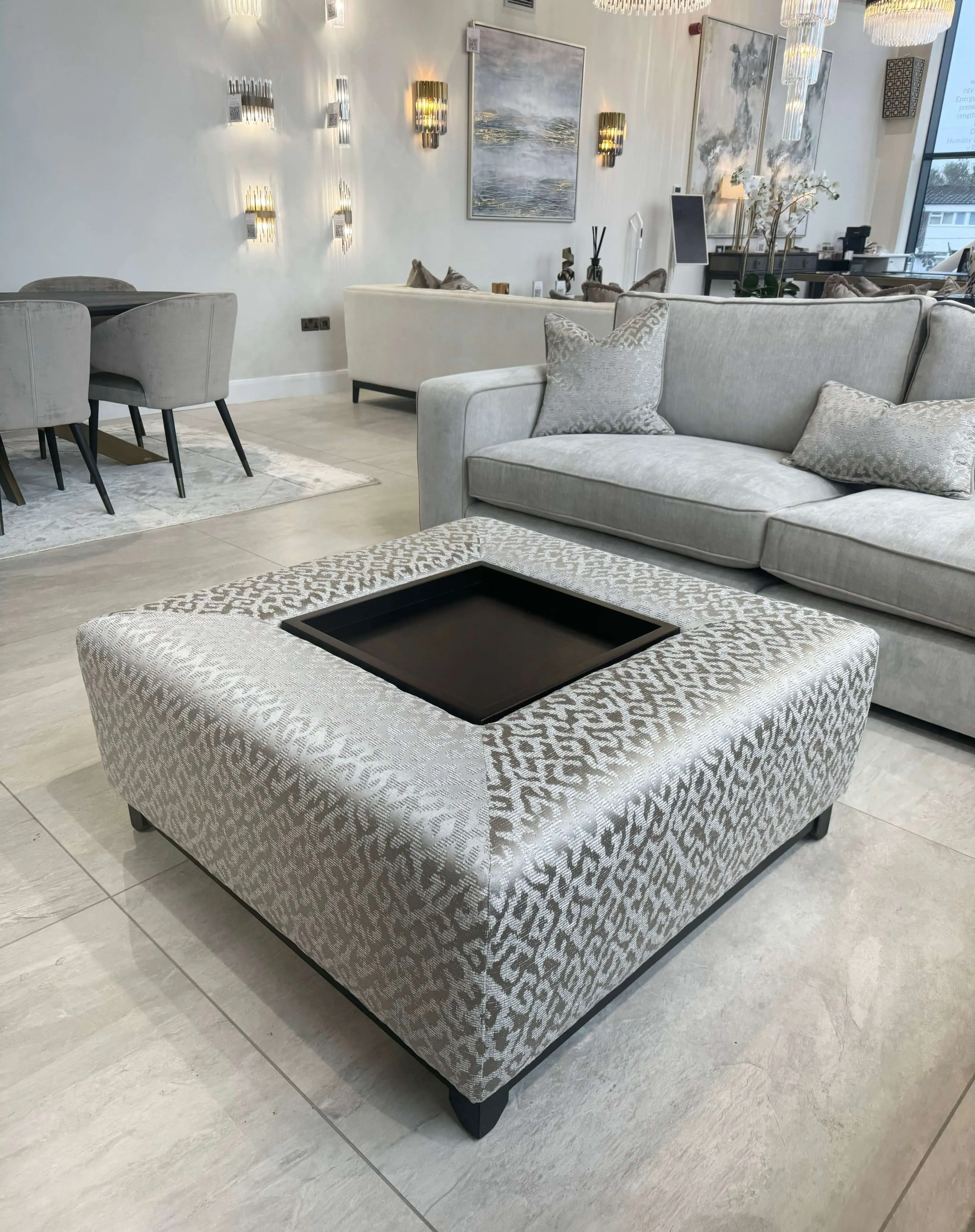 Bespoke Coffee Table with Removable Tray - Wenge image