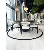 Bespoke Round Piped Rug - Murano, Polypropylene