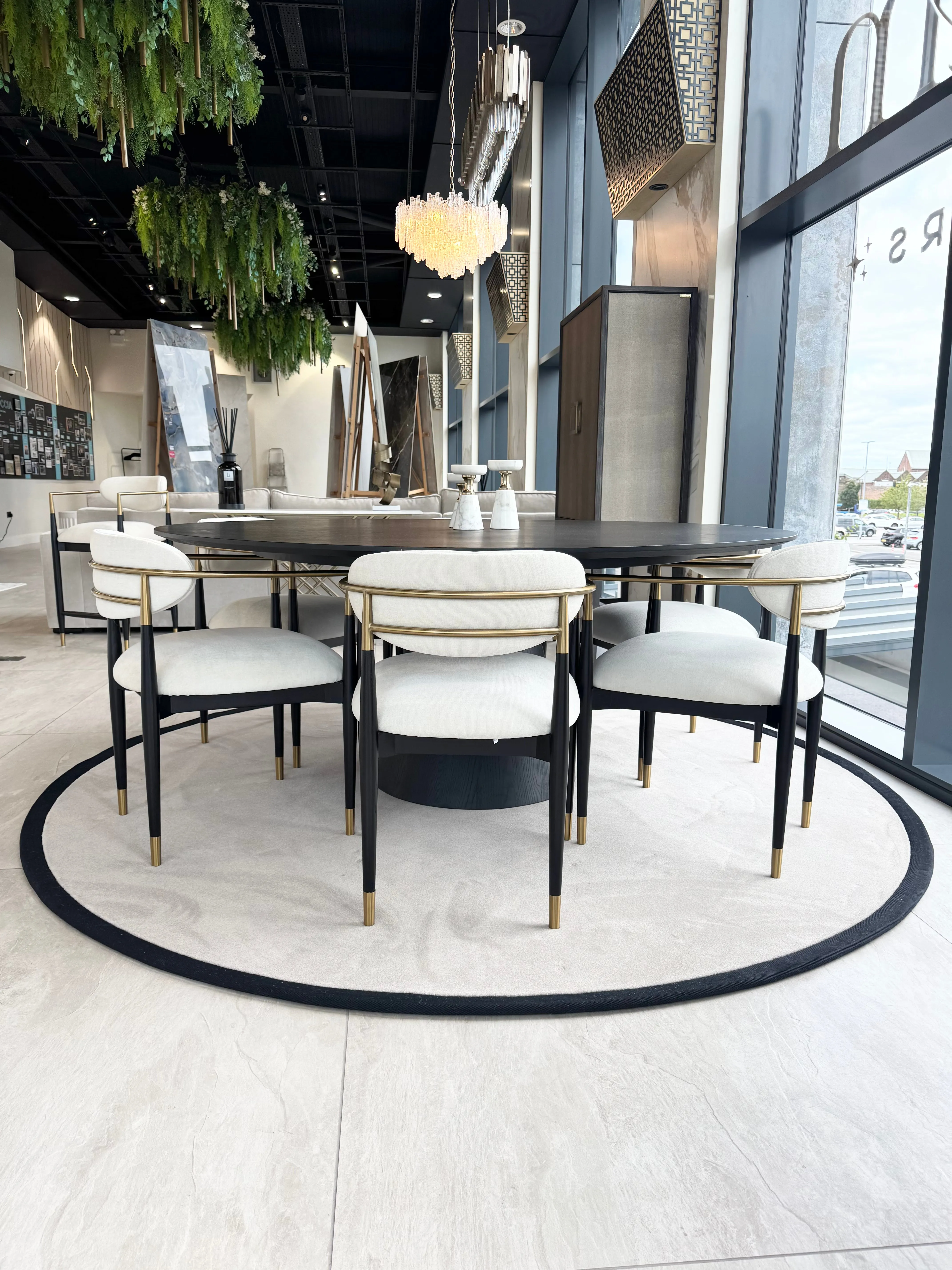 Bespoke Round Piped Rug - Murano, Polypropylene