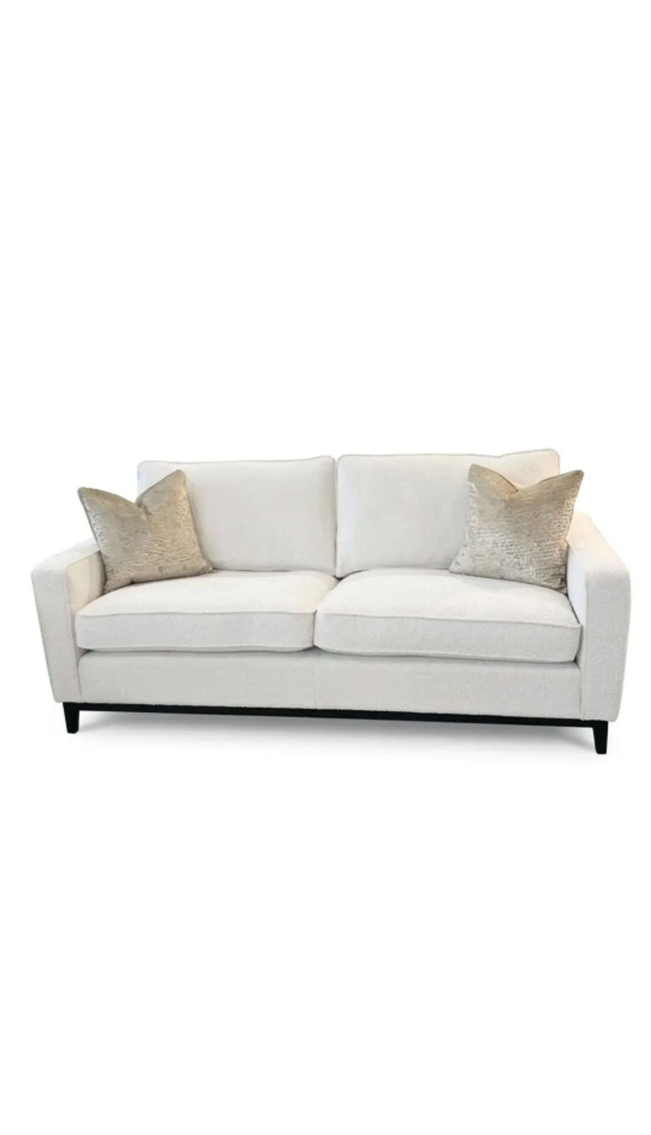 Bespoke Sofa - Ivory, Ebony Wood product