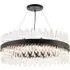 Bond Street Chandelier - Black, Clear Glass