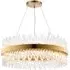 Bond Street Chandelier - Brass, Clear Glass