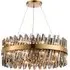 Bond Street Chandelier - Brass, Smoke Glass