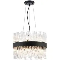 Bond Street Pendant Light - Black, Clear Glass