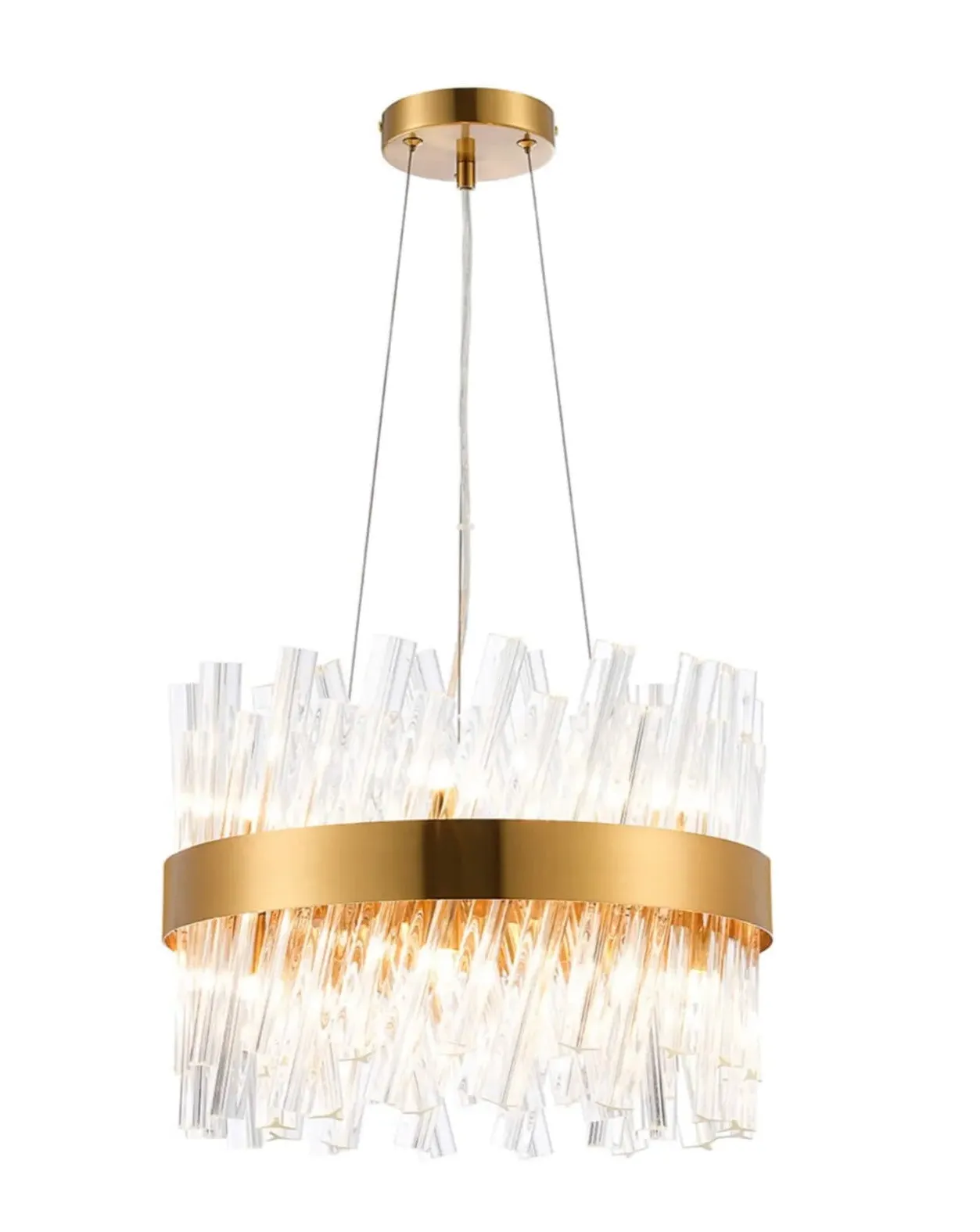 Bond Street Pendant Light - Brass, Clear Glass