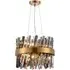 Bond Street Pendant Light - Brass, Smoke Glass