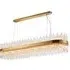 Bond Street Rectangular Chandelier - Brass, Clear Glass