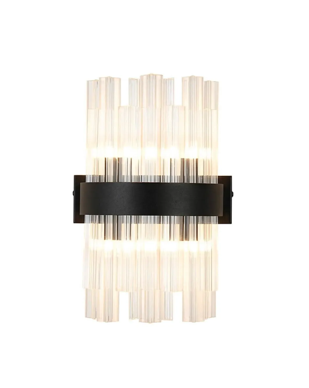 Bond Street Wall Light - Black, Clear Glass image