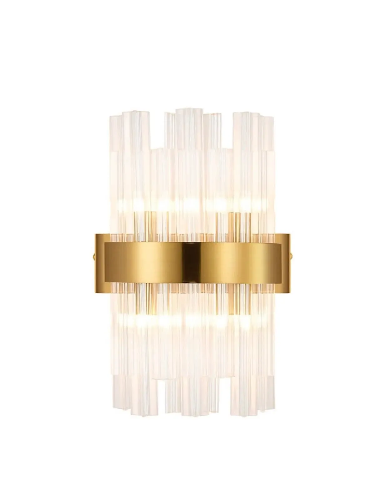 Bond Street Wall Light - Brass, Clear Glass