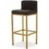 Brianna Barstool - Black, Faux Leather