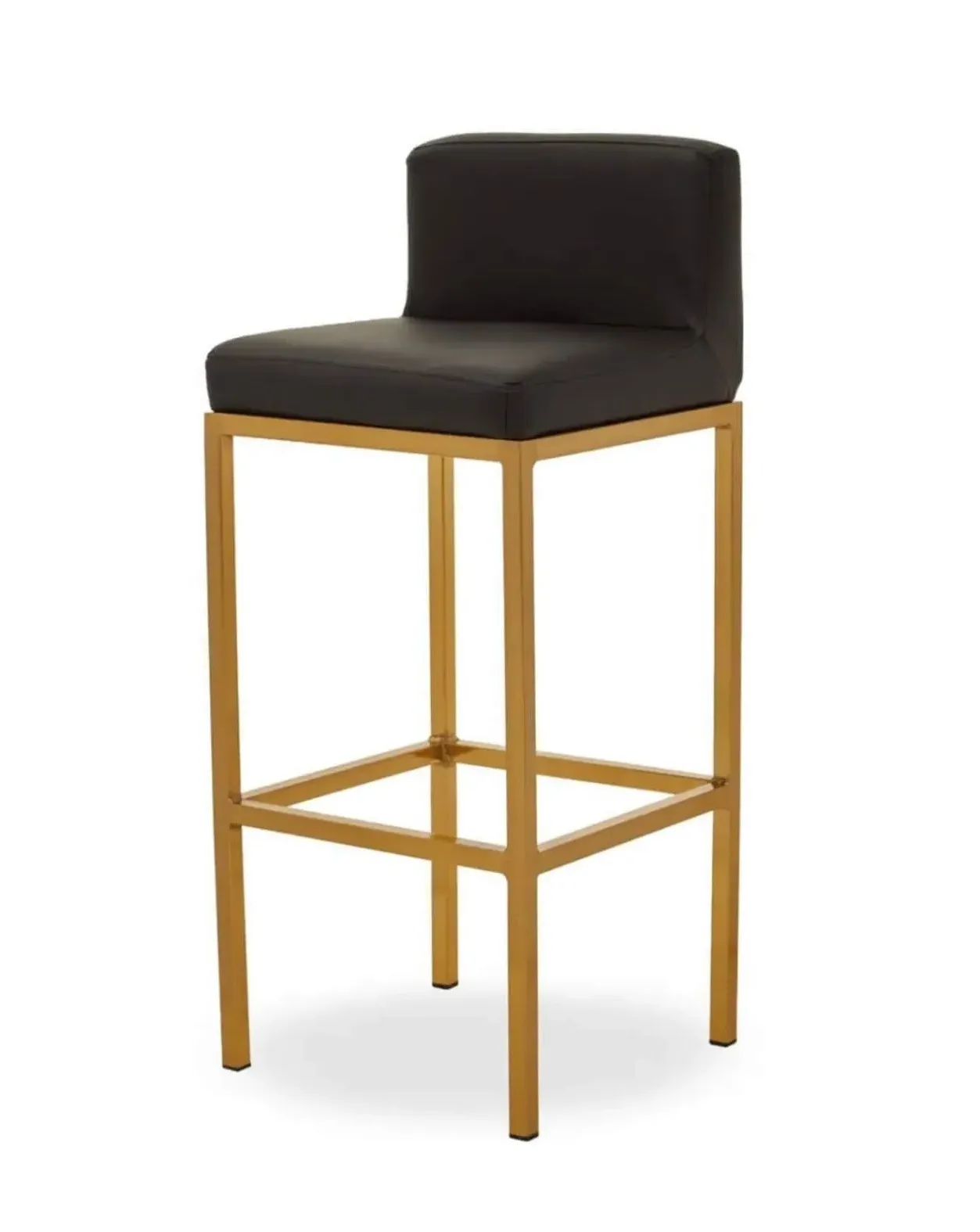 Brianna Barstool - Black, Faux Leather image