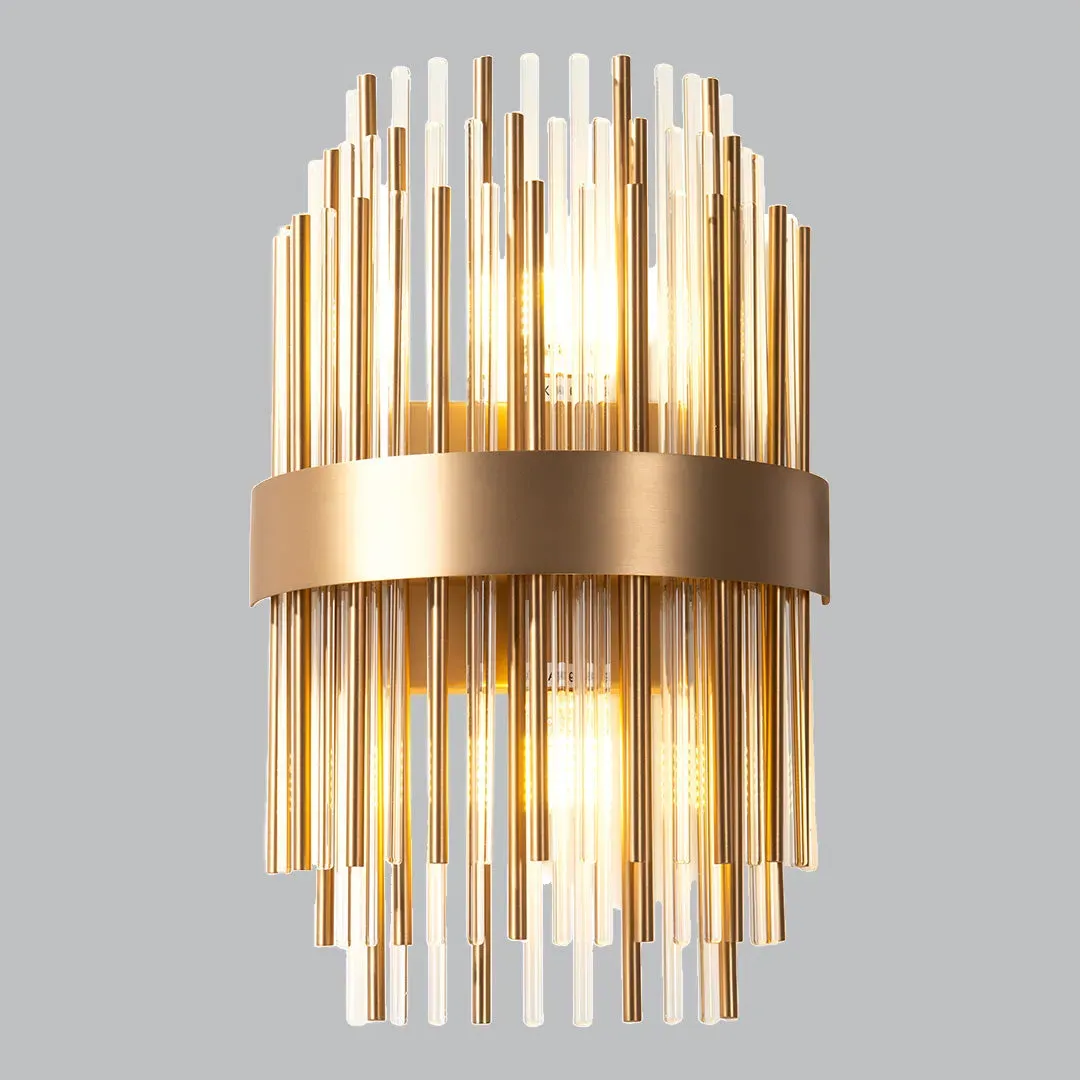 Brushed Antique Brass Wall Lamp - Brass, Metal image