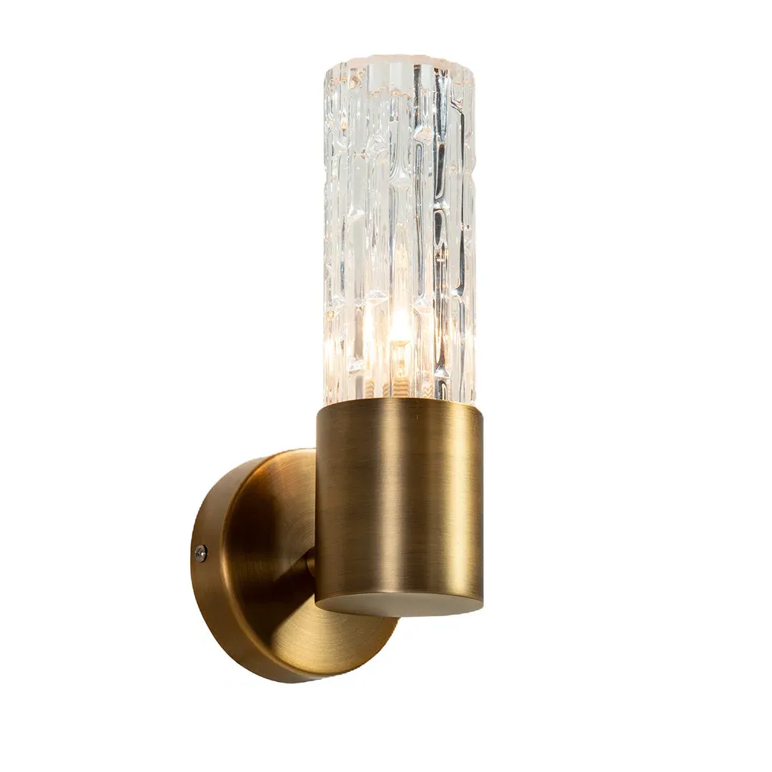 Brushed Brass Wall Lamp - Brass, Metal and Glass product