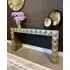Brushed Gold Console Table