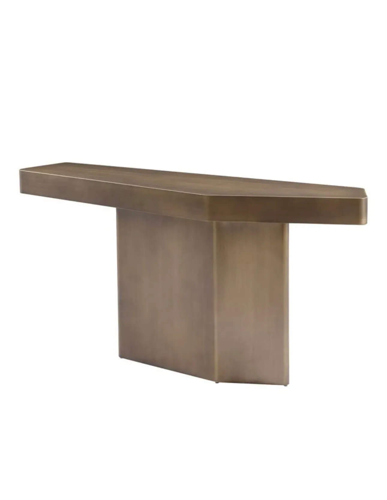 Brushed Gold Console Table - Gold product