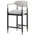 Burford Counter Stool - Ebony, Brass
