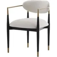 Burford Dining Chair - Ebony, Brass