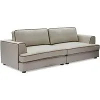Cameron Sofa with Contrast Piping - Sand, Chenille alternate view