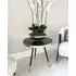 Caviar Marble Side Table - Black, Metal