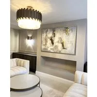 Champagne Canvas Wall Art - Gold