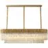 Chelsea Long Chandelier - Brass, Glass
