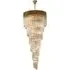 Chelsea Stairwell Chandelier - Brass, Glass