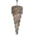 Chelsea Stairwell Chandelier - Nickel, Smoked Glass