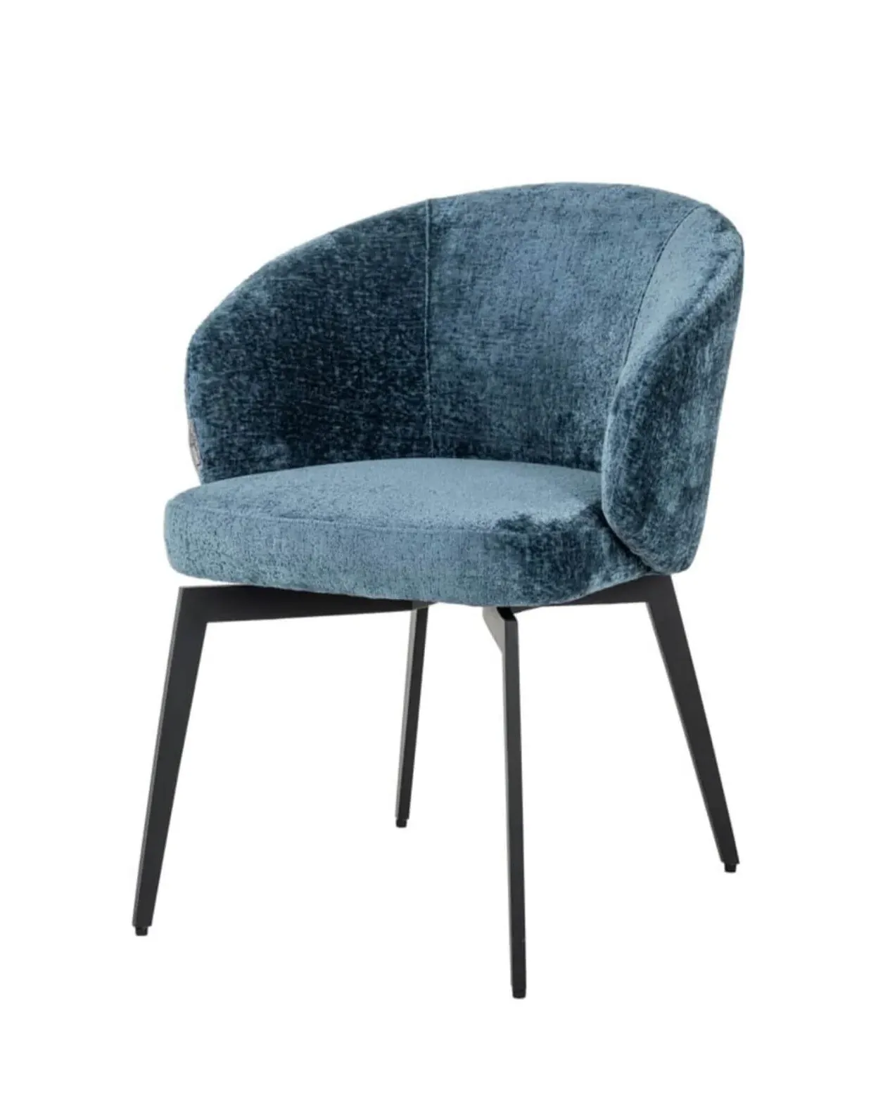 Chenille Dining Chair - Blue image