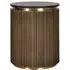 Colosseum Side Table - Brass, Black Marble