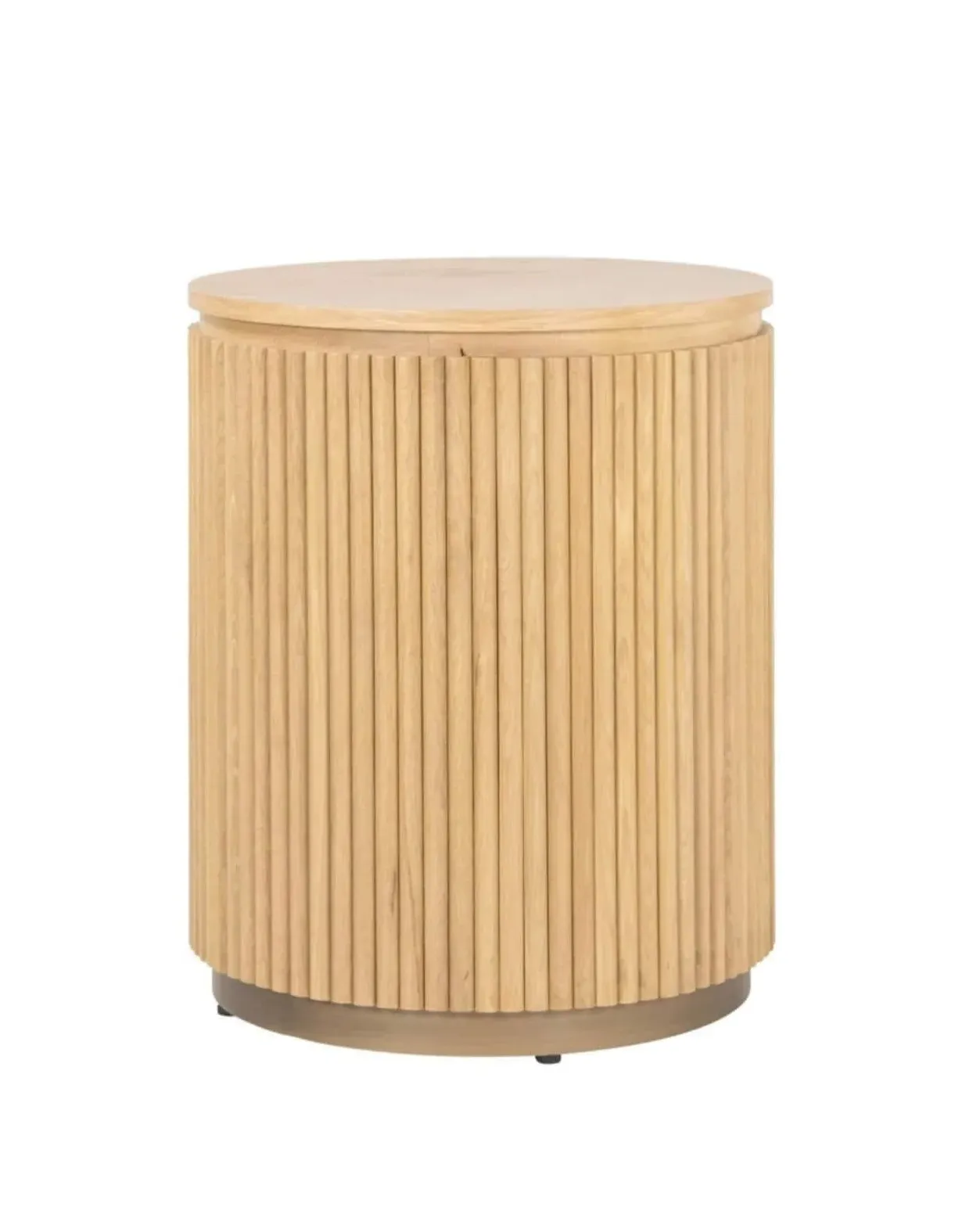 Cotswold Round Side Table - Oak image