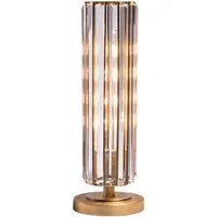 Crystal Table Lamp - Brass, Metal and Crystal alternate view