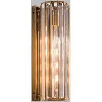 Crystal Wall Lamp - Antique Brass