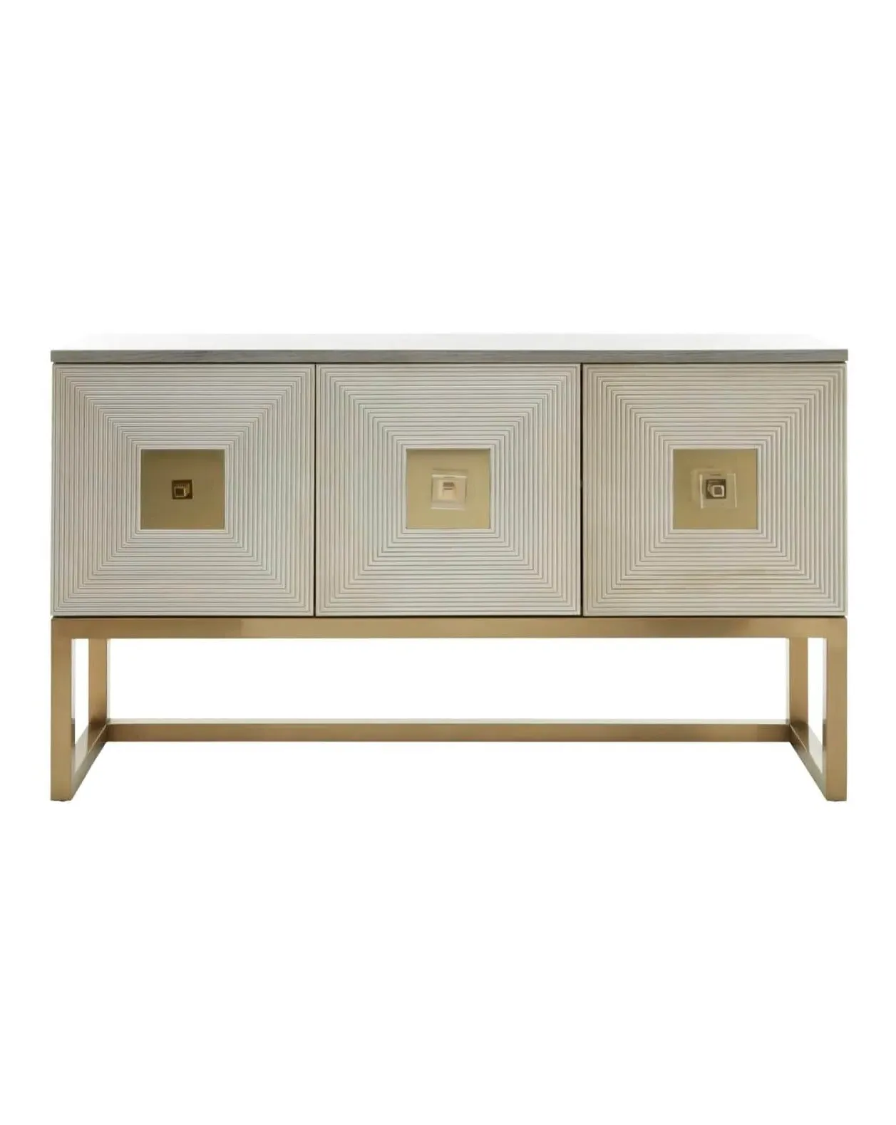 Detailed Sideboard - Silver, MDF image