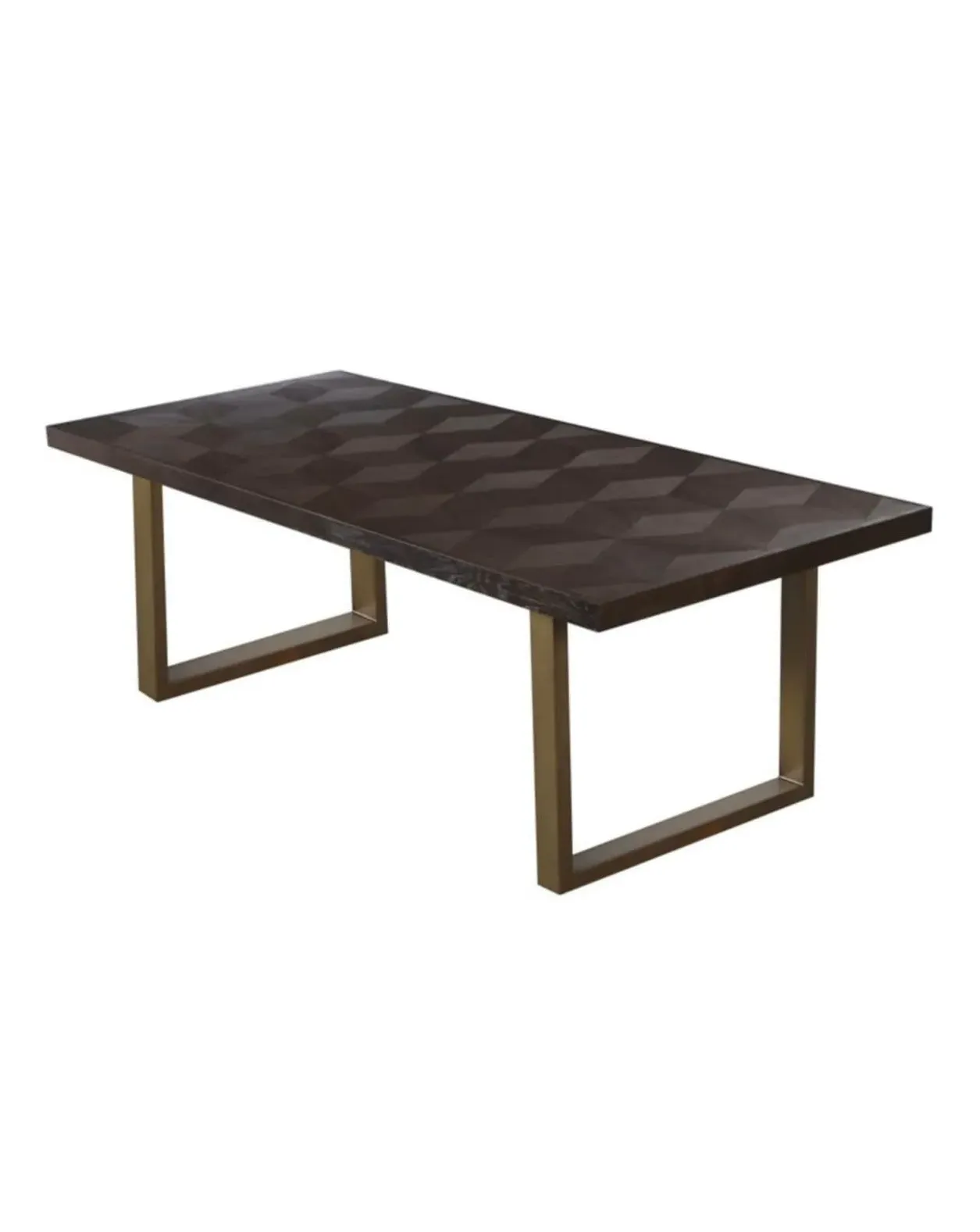 Diamond Top Dining Table - Dark Brown image