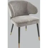 Dining Chair - Grey, Chenille