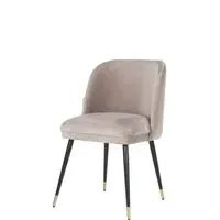 Dining Chair - Mink, Velvet