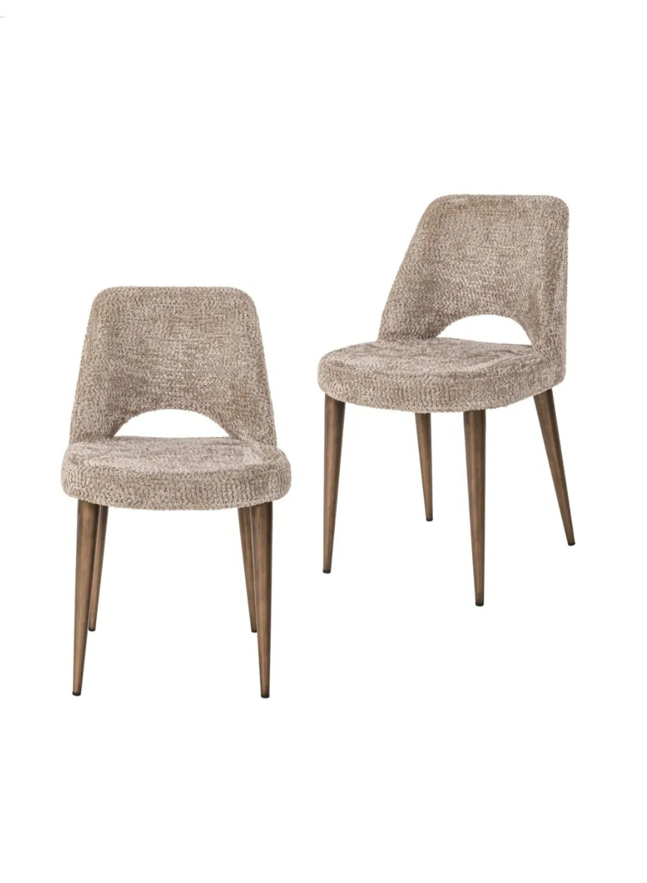 Dining Chair Set of 2 - Beige image