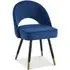 Dining Chair Set of 2 - Blue, Velvet