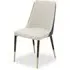 Dining Chair - White, Blue Leather