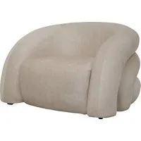 Elara Curved Snug Chair - Cream alternate view