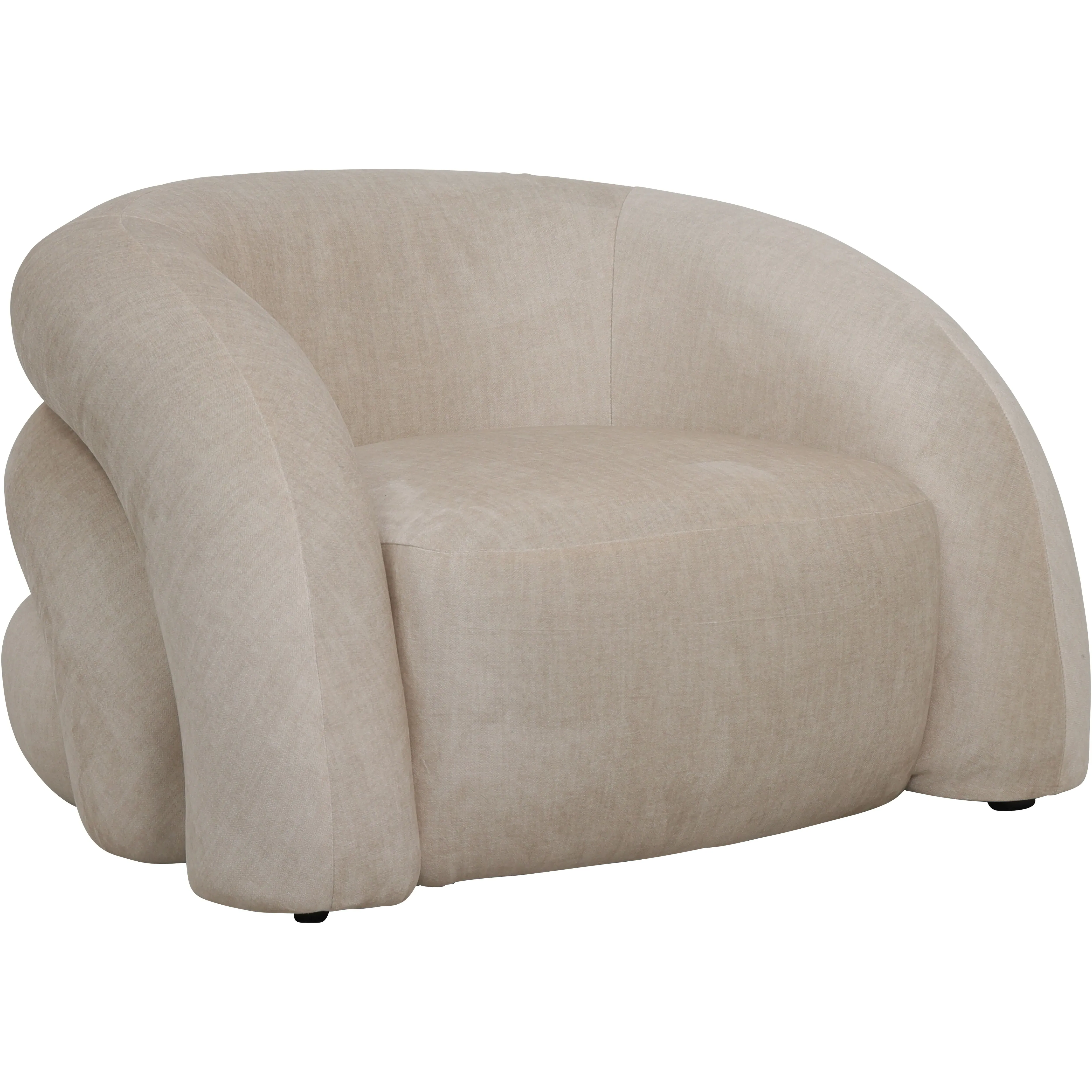 Elara Curved Snug Chair - Cream product