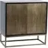 Embossed Cabinet with Push Close Doors - Brass