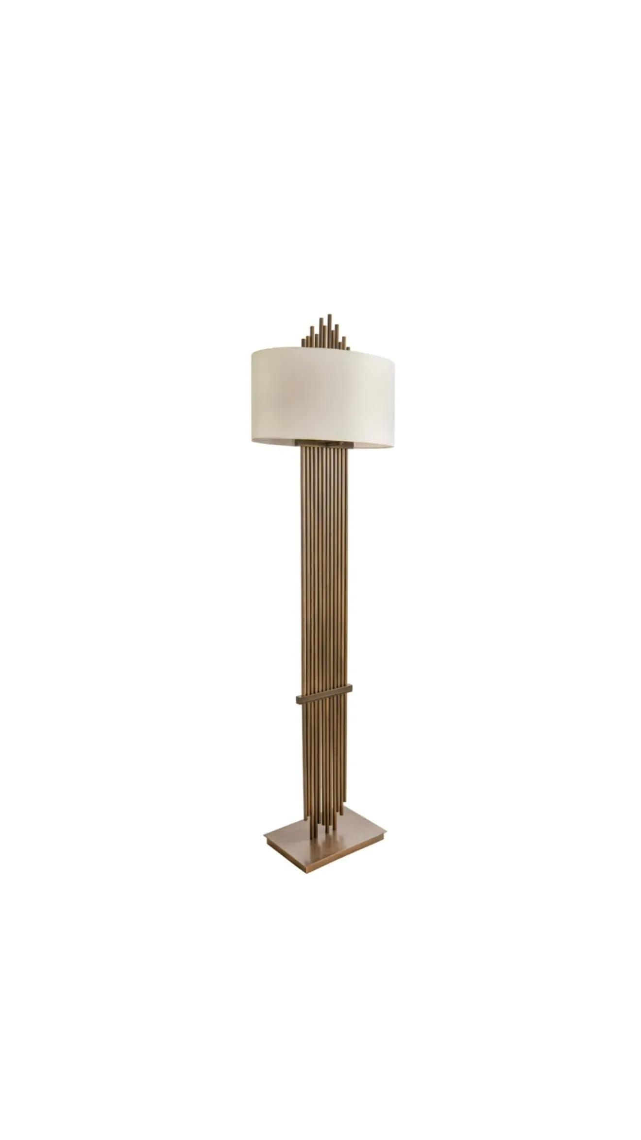 Floor Lamp with Adjustable Arm - Dark Antique Brass product
